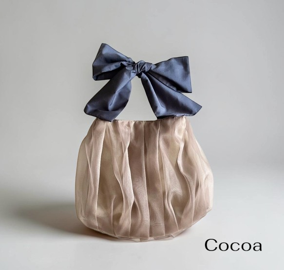 The Organza Muse: Made-to-Order Premium Sheer Ribbon Tote Bag