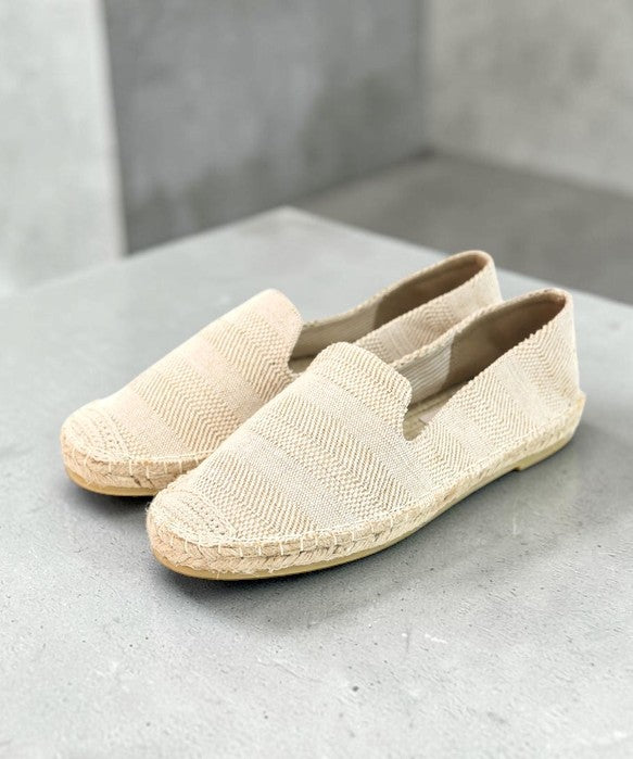 Effortless Summer Comfort:Handcrafted Breathable Jute Slip-On Black