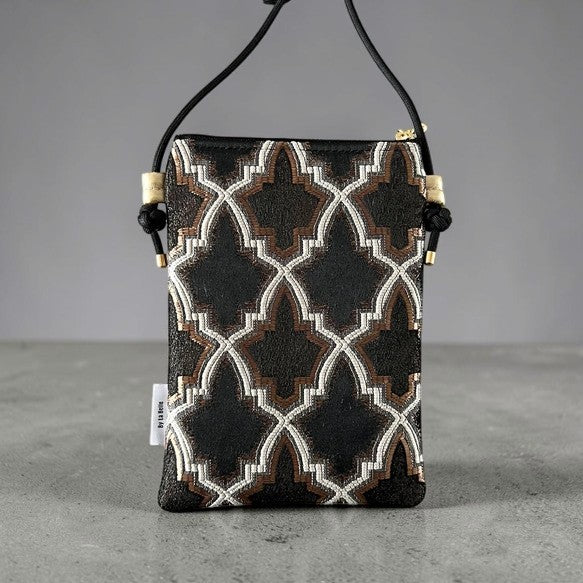 The Heritage Moroccan Tapestry Compact Double-Pocket Crossbody