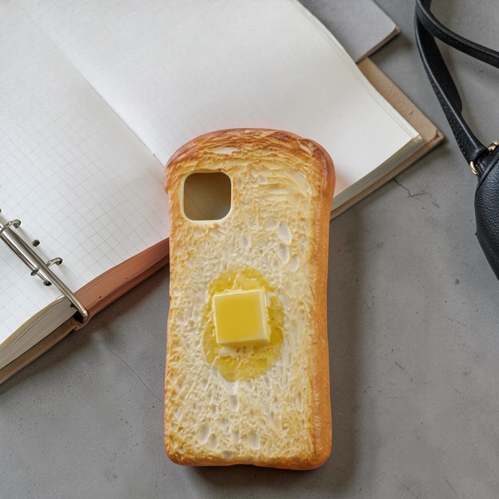 The Artisanal Toast (Dark Loasted) : Super-Realistic Handmade Bread Crust Smartphone Case
