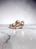 The Premium Shell Pearl Cluster Ring in 18k Gold Plated Sterling Silver