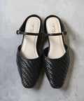 Effortless Elegance: Handcrafted Japanese Mesh Square-Toe Mule