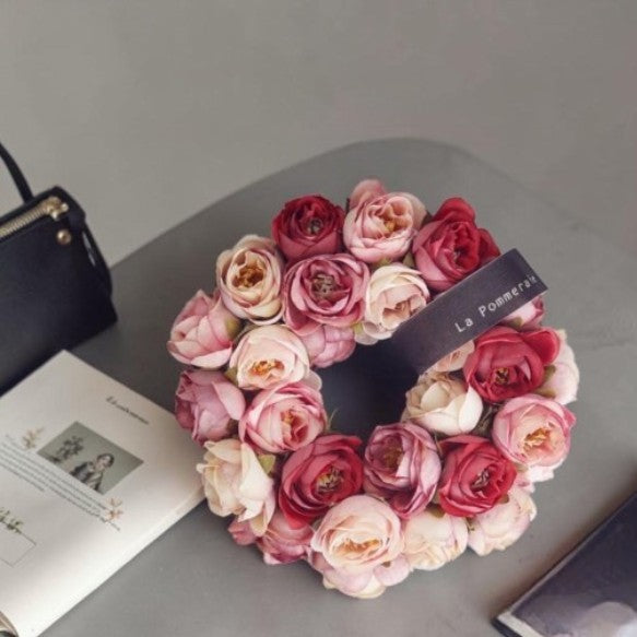 The Eternal Rose Horizon: Premium Handcrafted Antique Botanical Wreath