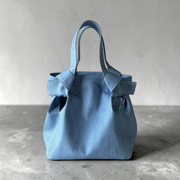 The Messenger of Serendipity: Bespoke Hand-Dyed Artisan Denim Couture Tote