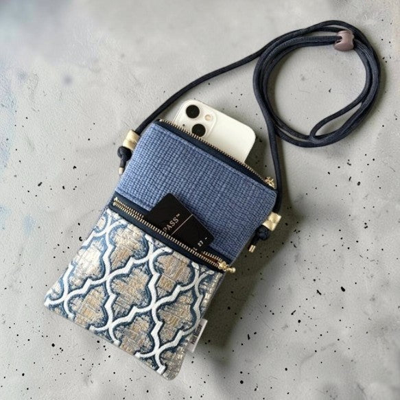 The Heritage Moroccan Tapestry Compact Double-Pocket Crossbody