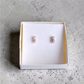 The 14kgf Double-Drop Japanese Freshwater Pearl Earrings