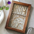 The Timeless Ripple: Bespoke Solid Walnut & Antique-Grade Exclusive Glass Jewelry Box