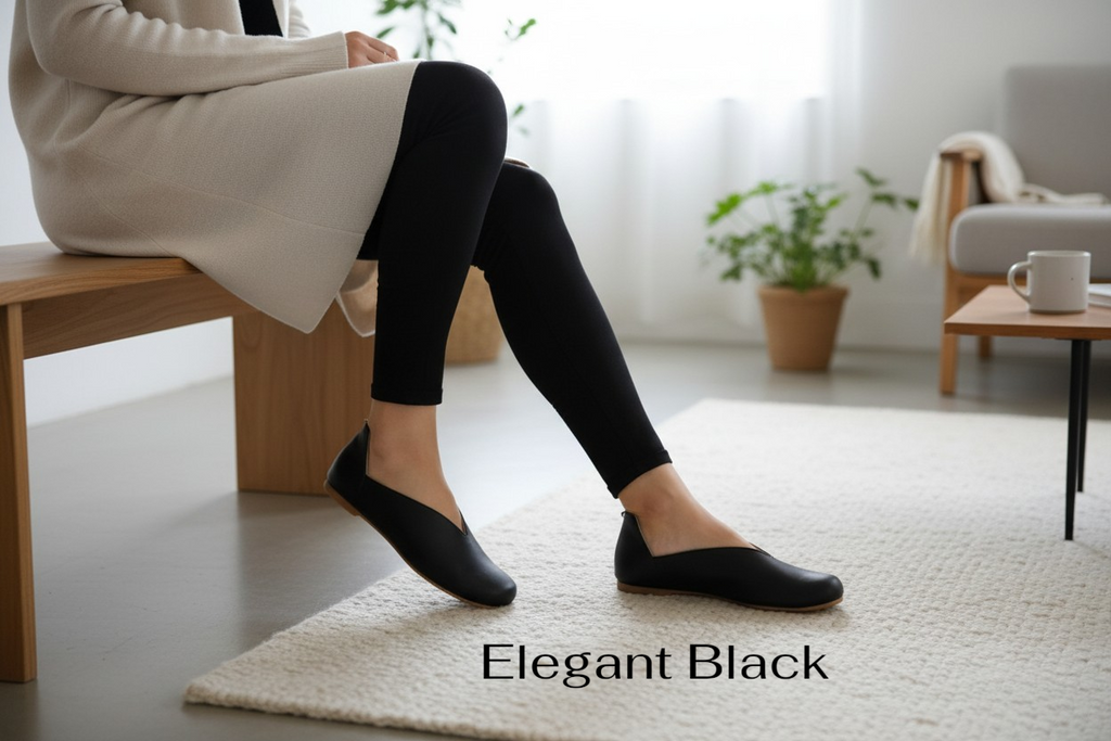 The Architecture of Elegance: Bespoke V-Cut Flannel & Linen Comfort Shoes