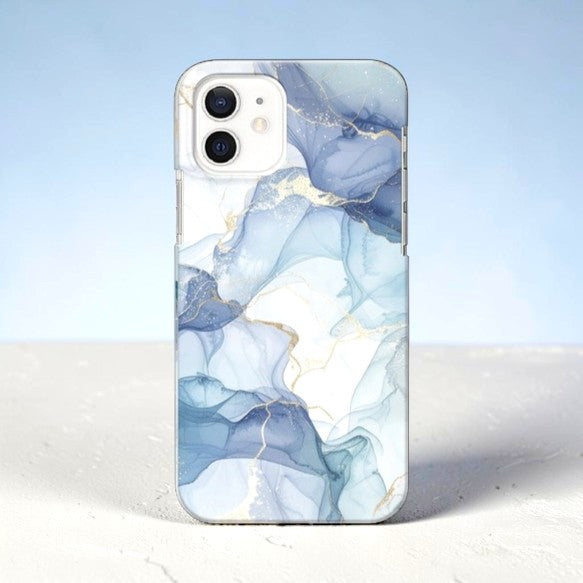 Liquid Elegance: Custom Name Marble-Vein Case Inspired by Sun-Drenched Water Rips