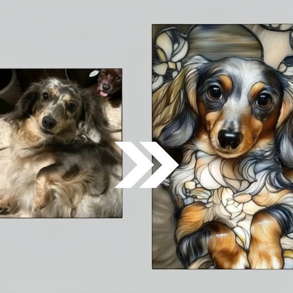 One of a Kind, Just Like Them: Bespoke Mother of Pearl Pet Portrait Tough iPhone Case