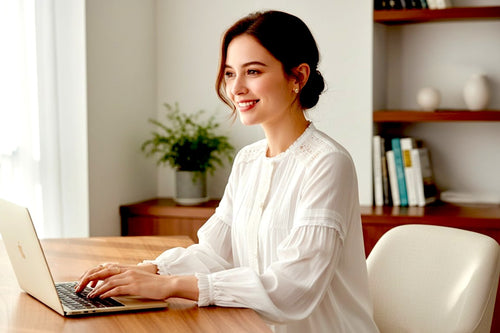 Effortless Elegance: Handcrafted Pintuck & Lace White Linen Blouse