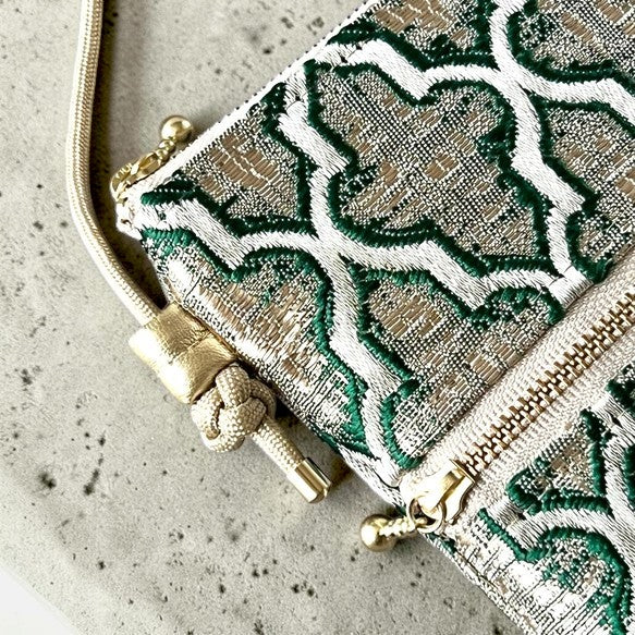 The Heritage Moroccan Tapestry Compact Double-Pocket Crossbody
