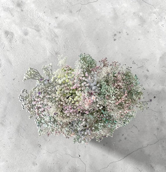 The Floating Sky: Premium Gypsophila Soft colored Cloud Hanging Wreath