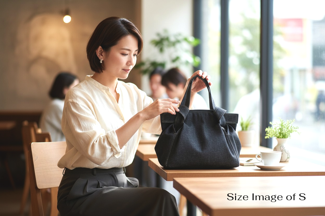 The Messenger of Serendipity: Bespoke Hand-Dyed Artisan Denim Couture Tote