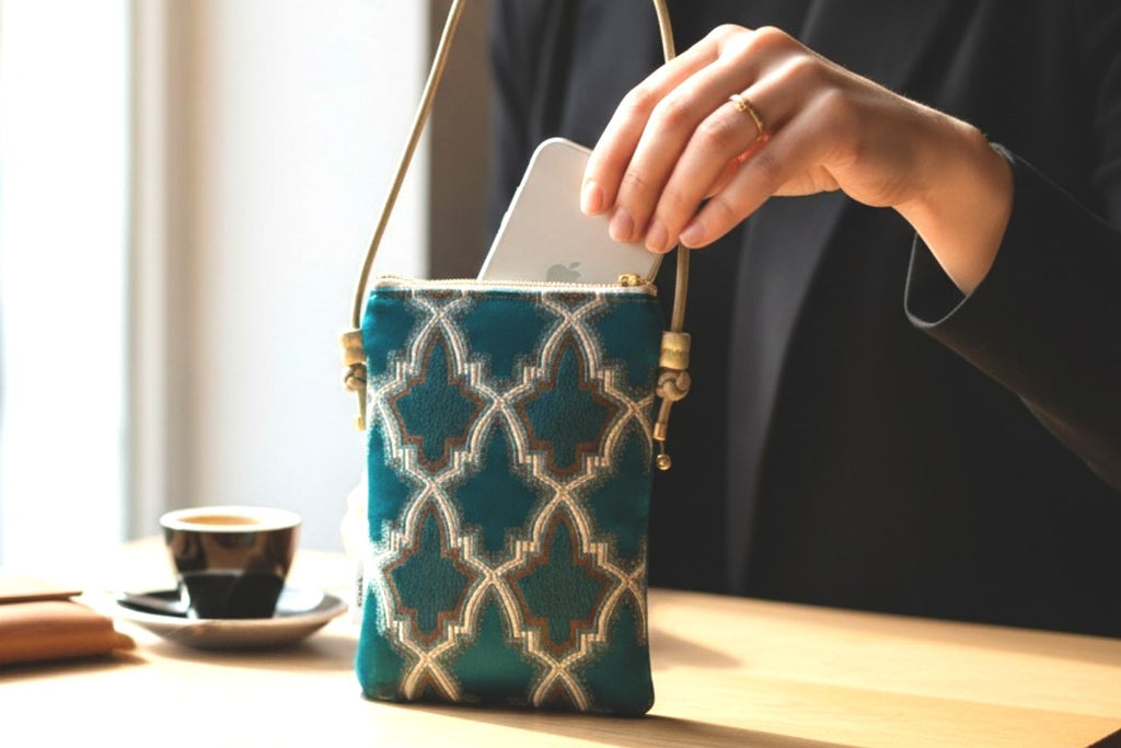 The Heritage Moroccan Tapestry Compact Double-Pocket Crossbody