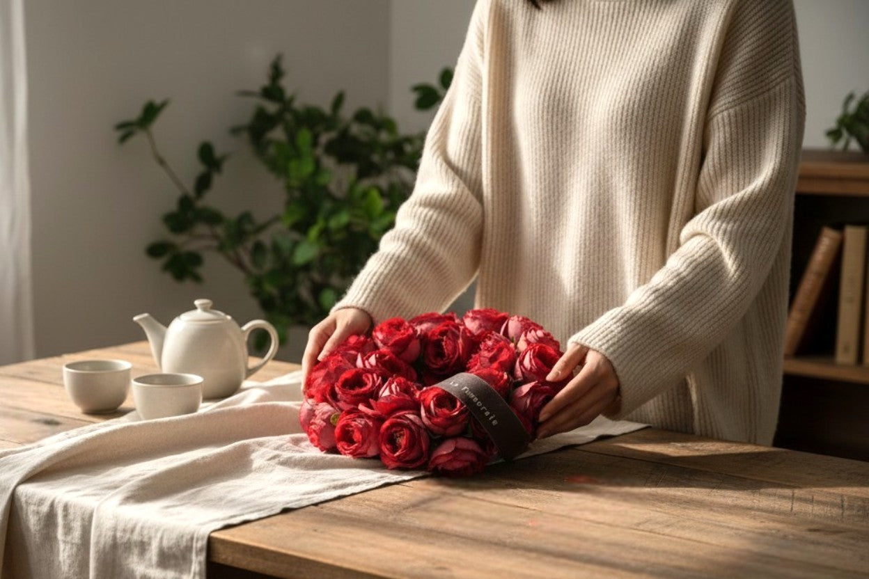 The Eternal Rose Horizon: Premium Handcrafted Antique Botanical Wreath