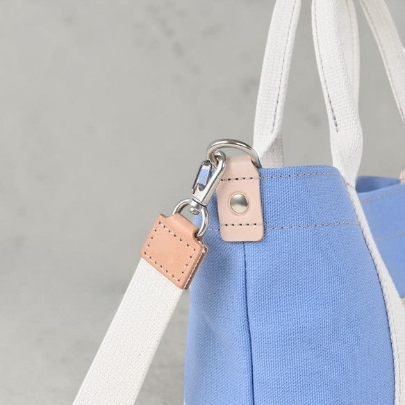 The Azure Canvas: Handcrafted Premium Japanese Canvas & Himeji Leather 2WAY Tote