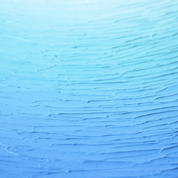 The Depth of Serenity: Hand-Painted Blue Ocean Textured Abstract Art