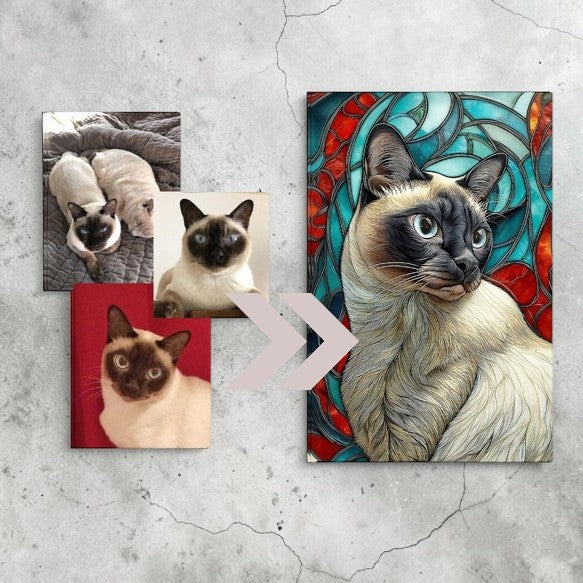 One of a Kind, Just Like Them: Bespoke Mother of Pearl Pet Portrait Tough iPhone Case