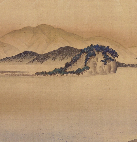 Sacred Solitude:Vintage Japanese Nihonga Mount Fuji Art Poster