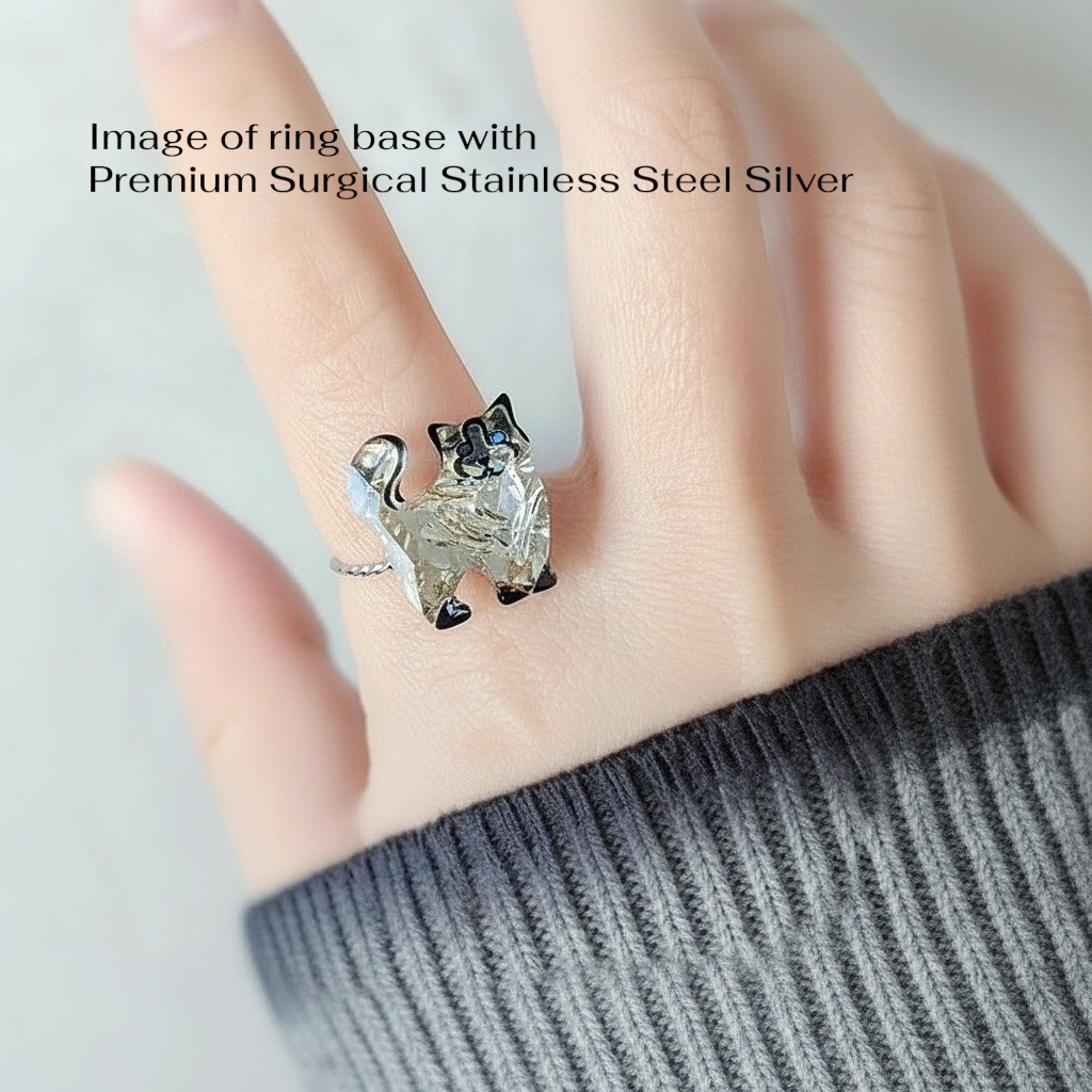 Your Made-to-Order Crystal Pet Companion Ring: Ragdoll & Friends Edition