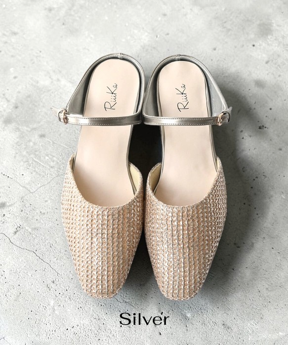 Effortless Elegance: Handcrafted Japanese Mesh Square-Toe Mule