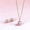 Japanese Natural Untreated Mauve Pink Pearl  Necklace